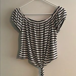 Off the shoulder crop top